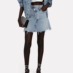 Agolde criss cross mini skirt